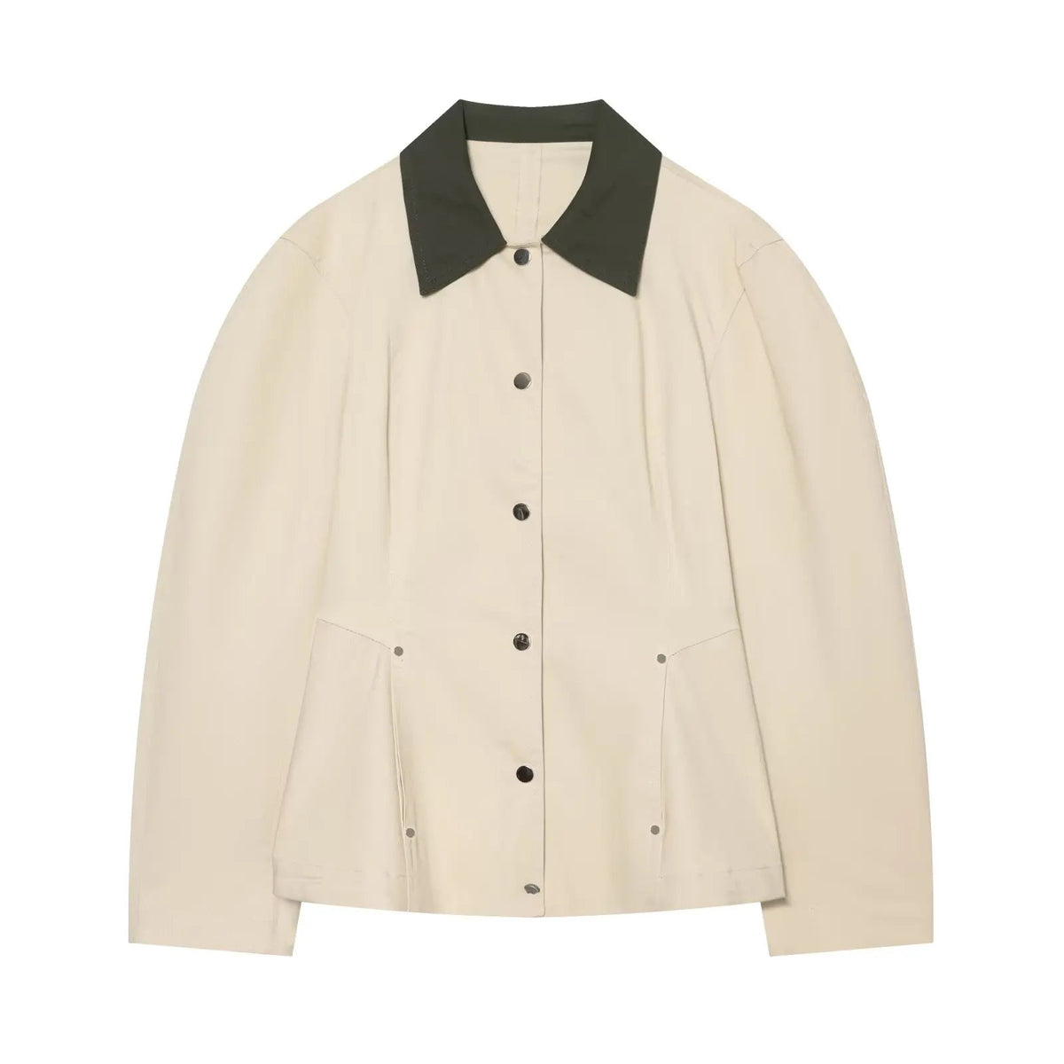 Versatile Color Block Collar Jacket Coat - Styledbyblazz