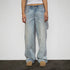 Washed High Waist Wide Leg Denim Jeans - Styledbyblazz