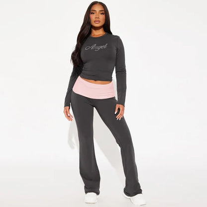 Women’S Sexy Casual 2 Piece Pants Set - Styledbyblazz